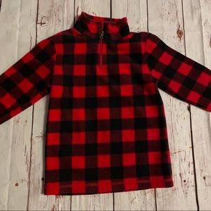 The Children’s Place Buffalo Plaid Fleece Size 7/8